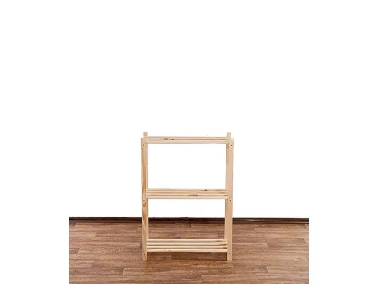 PROREGAL Holzregal Timbercraft HxBxT 90 x 65 x 28,5 cm Fachlast 35 kg 3 Fachboden 1,4 cm Dickes Kiefernholz Natur