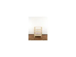 PROREGAL Holzregal Woodland HxBxT 115 x 80 x 50 cm Fachlast 120 kg 4 Fachboden Kiefernholz Natur