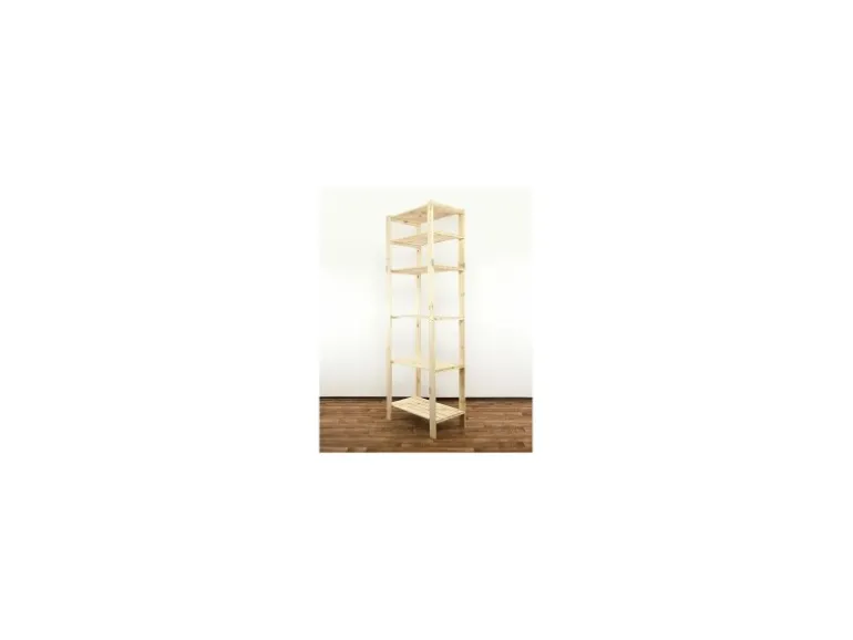 PROREGAL Holzregal Woodland HxBxT 230 x 80 x 50 cm Fachlast 120 kg 6 Fachboden Kiefernholz Natur