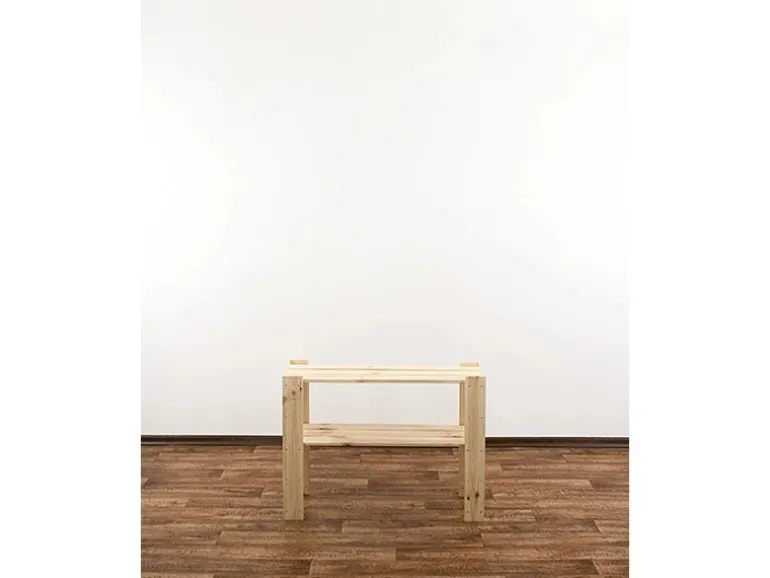 PROREGAL Holzregal Woodland HxBxT 64 x 80 x 50 cm Fachlast 120 kg 3 Fachboden Kiefernholz Natur