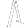 PROREGAL Klappleiter 2-Teilig mit Traverse 2 x 8 Sprossen