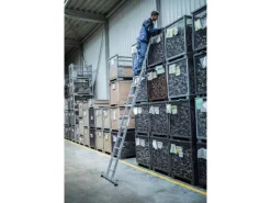 PROREGAL Klappleiter 2-Teilig mit Traverse 2 x 8 Sprossen
