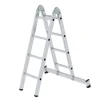 PROREGAL Klappleiter 2-Teilig mit Traverse 2 x 4 Sprossen