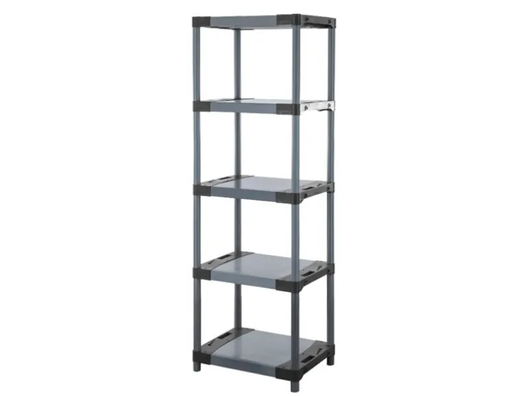 PROREGAL Kunststoffregal Grey Bear Tall HxBxT 180 x 70 x 46 cm Fachlast 120 kg Grau
