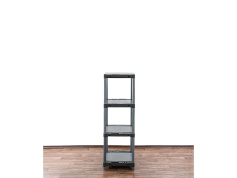 PROREGAL Kunststoffregal Big Grey Bear Low HxBxT 138 x 70 x 46 cm Fachlast 160 kg Grau