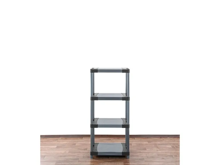 PROREGAL Kunststoffregal Big Grey Bear Low HxBxT 138 x 70 x 46 cm Fachlast 160 kg Grau