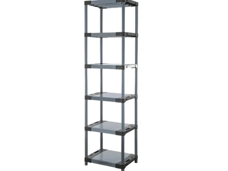 PROREGAL Kunststoffregal Grey Bear Extra-Tall HxBxT 220 x 70 x 46 cm Fachlast 120 kg Grau