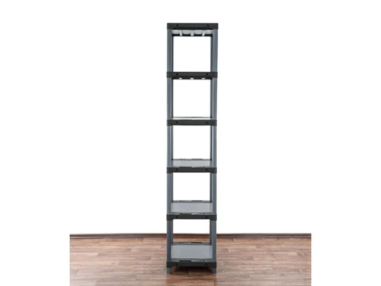 PROREGAL Kunststoffregal Grey Bear Extra-Tall HxBxT 220 x 70 x 46 cm Fachlast 120 kg Grau