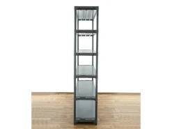 PROREGAL Kunststoffregal Grey Bear Extra-Tall HxBxT 220 x 150 x 46 cm Fachlast 70 kg Grau