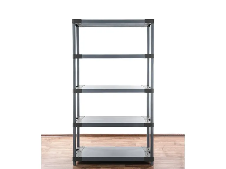 PROREGAL Kunststoffregal Big Grey Bear Tall HxBxT 180 x 80 x 46 cm Fachlast 160 kg Grau