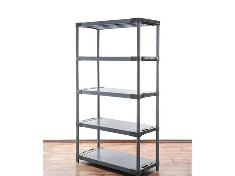 PROREGAL Kunststoffregal Grey Bear Tall HxBxT 180 x 80 x 46 cm Fachlast 120 kg Grau