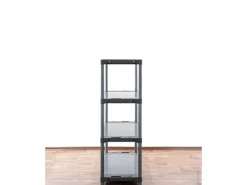 PROREGAL Kunststoffregal Big Grey Bear Low HxBxT 138 x 80 x 46 cm Fachlast 160 kg Grau