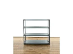PROREGAL Kunststoffregal Grey Bear Low HxBxT 138 x 150 x 46 cm Fachlast 70 kg Grau