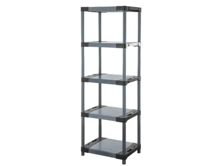 PROREGAL Kunststoffregal Grey Bear Tall HxBxT 180 x 60 x 46 cm Fachlast 120 kg Grau