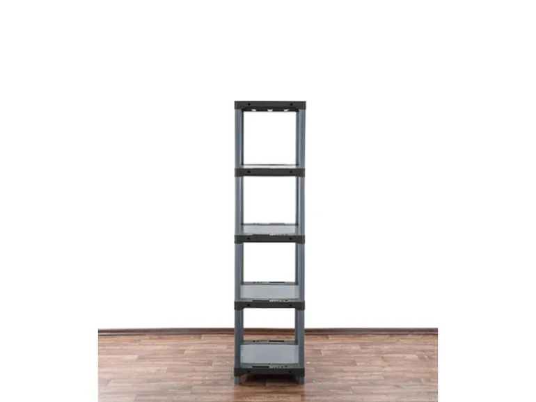 PROREGAL Kunststoffregal Grey Bear Tall HxBxT 180 x 60 x 46 cm Fachlast 120 kg Grau