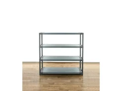 PROREGAL Kunststoffregal Big Grey Bear Low HxBxT 138 x 130 x 46 cm Fachlast 120 kg Grau