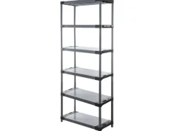 PROREGAL Kunststoffregal Big Grey Bear Extra-Tall HxBxT 220 x 90 x 46 cm Fachlast 160 kg Grau