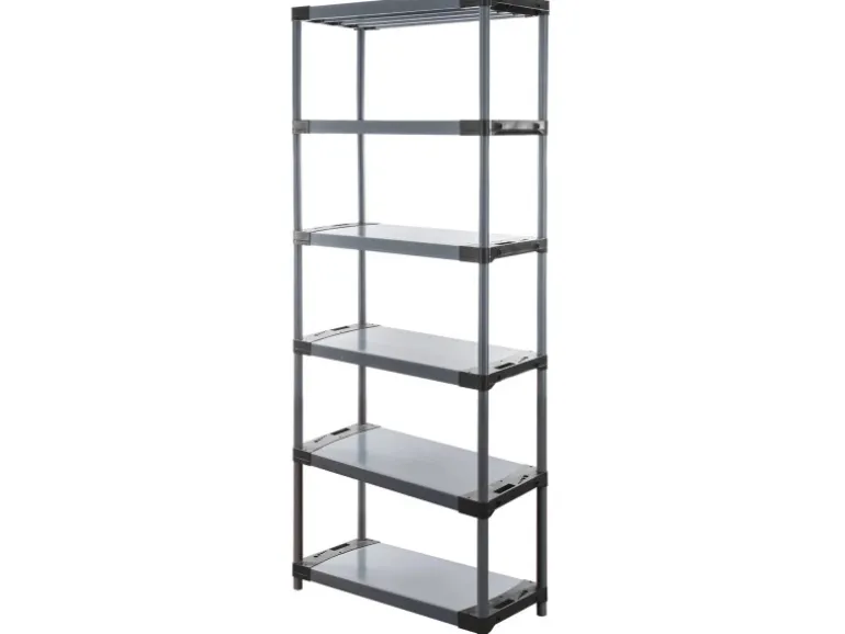 PROREGAL Kunststoffregal Big Grey Bear Extra-Tall HxBxT 220 x 90 x 46 cm Fachlast 160 kg Grau