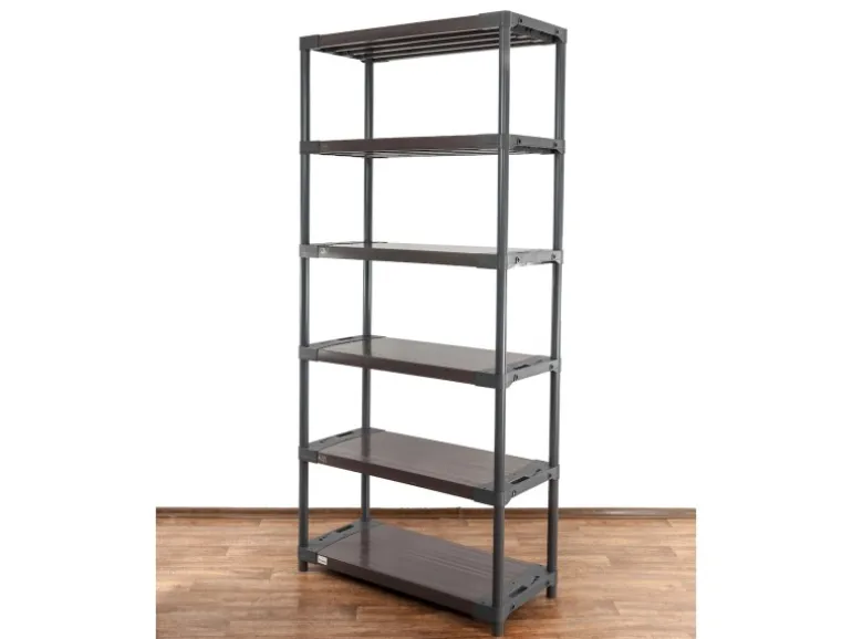 PROREGAL Kunststoffregal Big Grey Bear Extra-Tall HxBxT 220 x 90 x 46 cm Fachlast 160 kg Grau