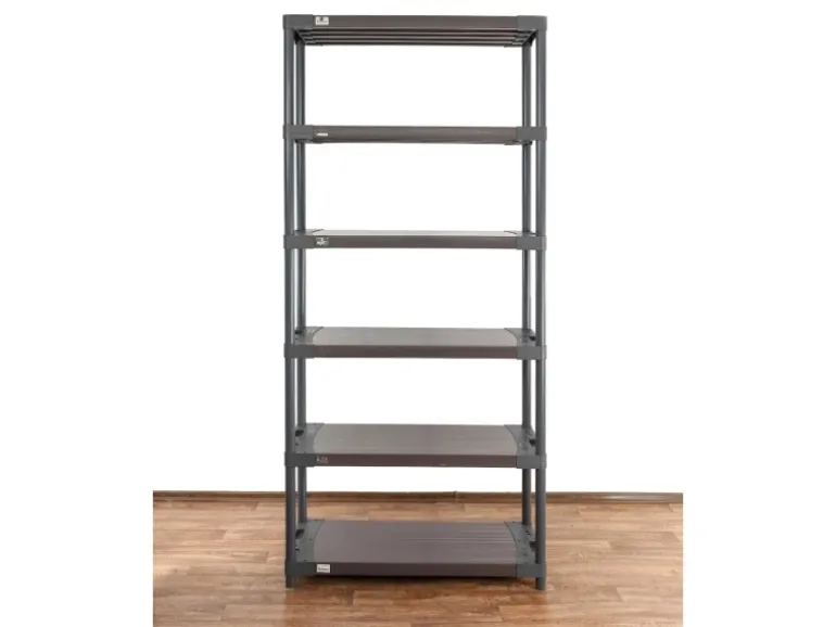 PROREGAL Kunststoffregal Big Grey Bear Extra-Tall HxBxT 220 x 90 x 46 cm Fachlast 160 kg Grau