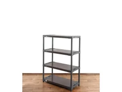 PROREGAL Kunststoffregal Big Grey Bear Low HxBxT 138 x 110 x 46 cm Fachlast 160 kg Grau