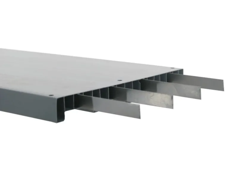 PROREGAL Kunststoffregal Big Grey Bear Low HxBxT 138 x 140 x 46 cm Fachlast 120 kg Grau/Rot