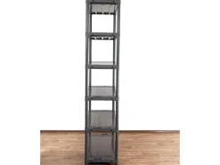 PROREGAL Kunststoffregal Grey Bear Extra-Tall HxBxT 220 x 120 x 46 cm Fachlast 120 kg Grau