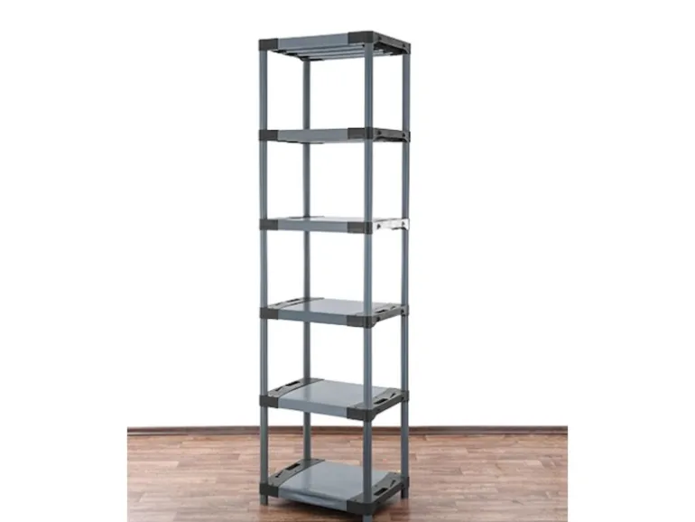PROREGAL Kunststoffregal Big Grey Bear Extra-Tall HxBxT 220 x 60 x 46 cm Fachlast 160 kg Grau