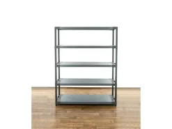 PROREGAL Kunststoffregal Grey Bear Tall HxBxT 180 x 130 x 46 cm Fachlast 70 kg Grau