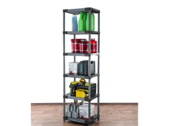 PROREGAL Kunststoffregal Big Grey Bear Extra-Tall HxBxT 220 x 70 x 46 cm Fachlast 160 kg Grau