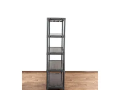 PROREGAL Kunststoffregal Grey Bear Tall HxBxT 180 x 120 x 46 cm Fachlast 120 kg Grau