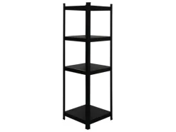 PROREGAL Mega Deal 3 x All Black Series Schwerlastregal Ragnar HxBxT 150 x 45 x 45 cm Fachlast 100 kg Matt Schwarz Kellerregal Steckregal Garagenregal