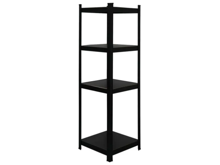 PROREGAL Mega Deal 4 x All Black Series Schwerlastregal Ragnar HxBxT 150 x 45 x 45 cm Fachlast 100 kg Matt Schwarz Kellerregal Steckregal Garagenregal