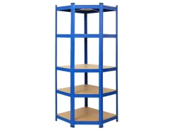 PROREGAL Mega Deal 1 x Eckregal & 2x Schwerlastregal Ragnar HxBxT 180 x 190 x 40 cm Fachlast 175 kg Blau Kellerregal Steckregal Garagenregal