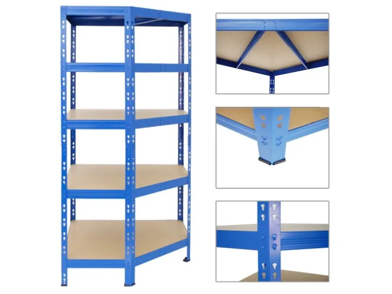 PROREGAL Mega Deal Tiger 1x Eckregal & 2x Schwerlastregal 180x 90x 45 cm Fachlast 175 & 265 kg Blau