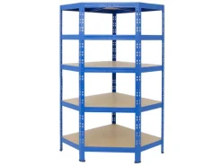 PROREGAL Mega Deal Tiger 1x Eckregal & 2x Schwerlastregal 180x 90x 45 cm Fachlast 175 & 265 kg Blau