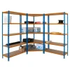 PROREGAL Mega Deal 1x Eckregal & 2x Schwerlastregal Muli HxBxT 180 x 180 x 40 cm Fachlast 200 kg Blau-Orange PROREGAL Mega Deal 1x Eckregal + 2x Schwerlastregal Muli HxBxT 180 x 180 x 40 cm Fachlast 200 kg Blau-Orange