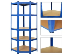 PROREGAL Mega Deal 1x Eckregal & 2x Schwerlastregal Ragnar Fachlast 175 kg Blau