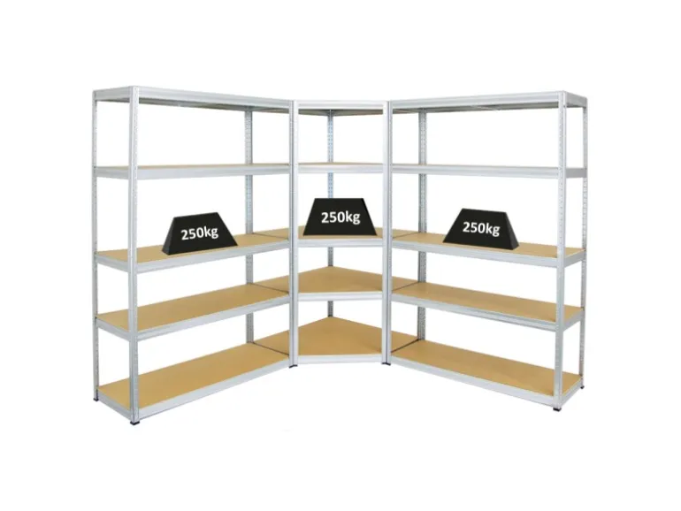 PROREGAL Mega Deal 1x Eckregal & 2x Schwerlastregal Big Elephant S Fachlast 250 kg Verzinkt