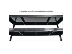 PROREGAL Mega Deal 4x Profi Schwerlastregal Rhino HxBxT 180x200x60cm 4 Stahlplatten-Ebenen Fachlast 500kg Schwarz