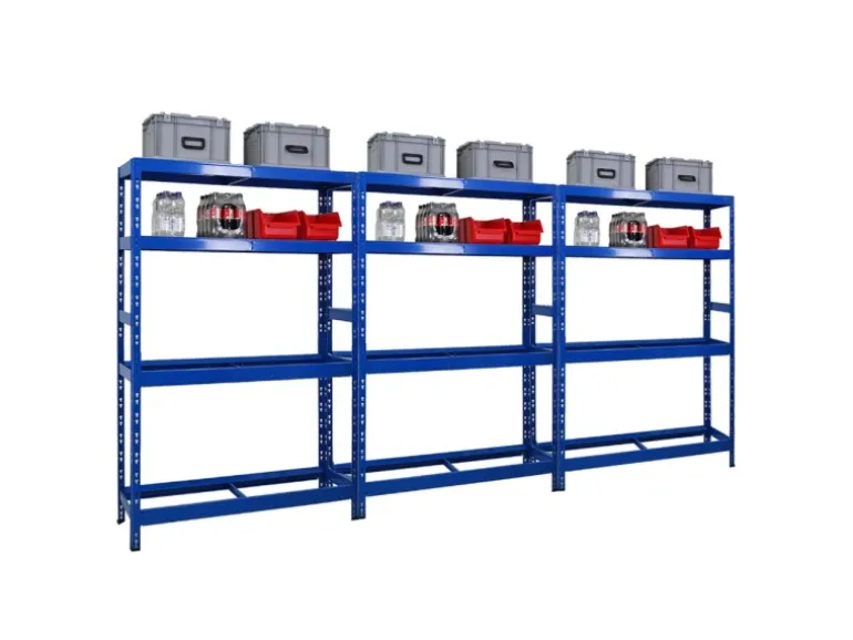 PROREGAL Mega Deal 3x Reifenregal Tiger 180x120x40 cm Bis Zu 12 Reifen Auf 2 Ebenen Mit 2 Fachboden Blau