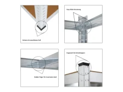 PROREGAL Mega Deal 2x Schwerlastregal Ragnar HxBxT 180 x 90 x 60 cm Fachlast 175 kg Verzinkt