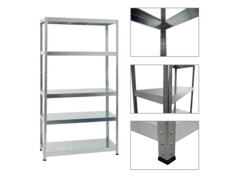 PROREGAL Mega Deal 5x Schwerlastregal Steel Eagle HxBxT 180 x 100 x 40 cm Fachlast 130 kg Verzinkt
