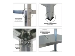 PROREGAL Mega Deal 2x Schwerlastregal Ares HxBxT 180x90x40cm Fachlast 125 kg Verzinkt