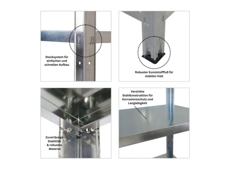 PROREGAL Mega Deal 2x Schwerlastregal Ares HxBxT 180x90x40cm Fachlast 125 kg Verzinkt