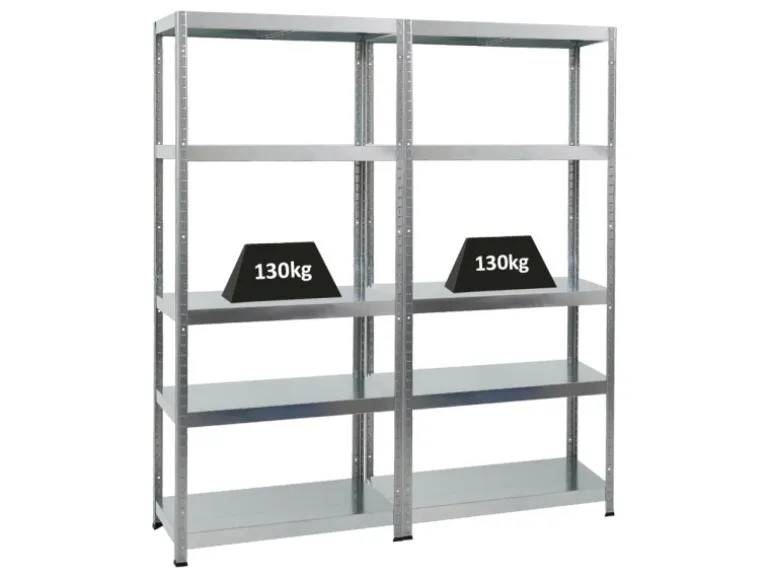 PROREGAL Mega Deal 2x Schwerlastregal Steel Eagle HxBxT 180 x 80 x 40 cm Fachlast 130 kg Verzinkt