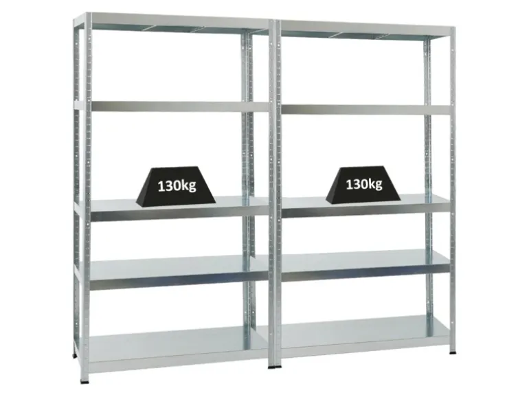 PROREGAL Mega Deal 2x Schwerlastregal Steel Eagle HxBxT 180 x 100 x 40 cm Fachlast 130 kg Verzinkt