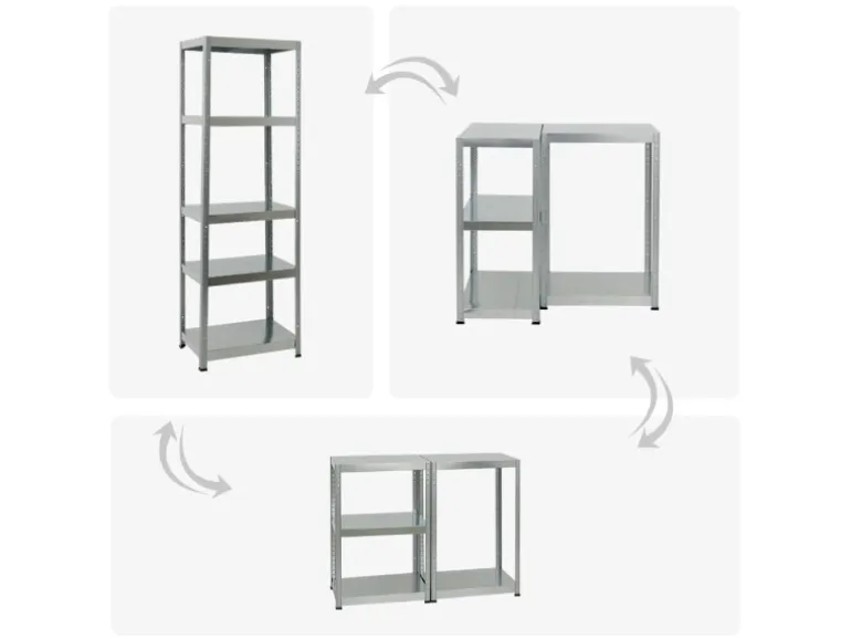 PROREGAL Mega Deal 2x Schwerlastregal Steel Eagle HxBxT 180 x 60 x 40 cm Fachlast 130 kg Verzinkt