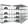 PROREGAL Mega Deal 5x Schwerlastregal Steel Eagle HxBxT 180x120x40 cm Fachlast 130kg Verzinkt