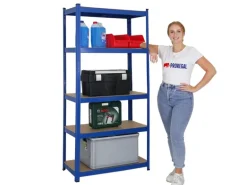 PROREGAL Mega Deal 2x Schwerlastregal Ragnar HxBxT 180 x 90 x 40 cm Fachlast 175 kg Blau